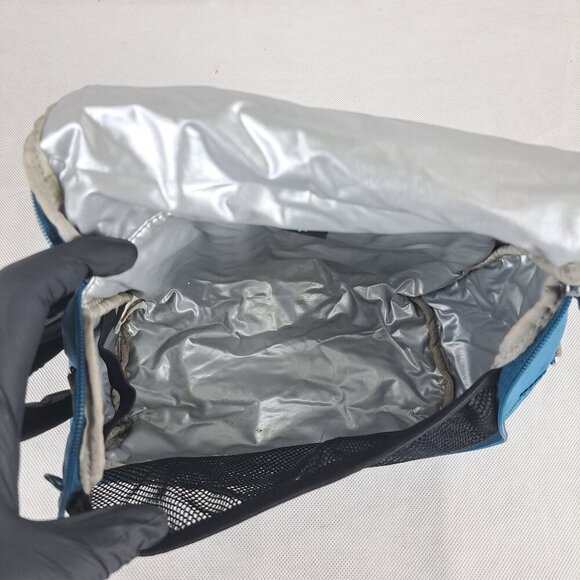 KIPLING Kichirou Lunch Bag Blue 100% Polyamide - Gently Used-Authentic-Buy Now - Picture 8 of 15